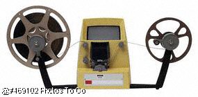 Vintage film editing machine